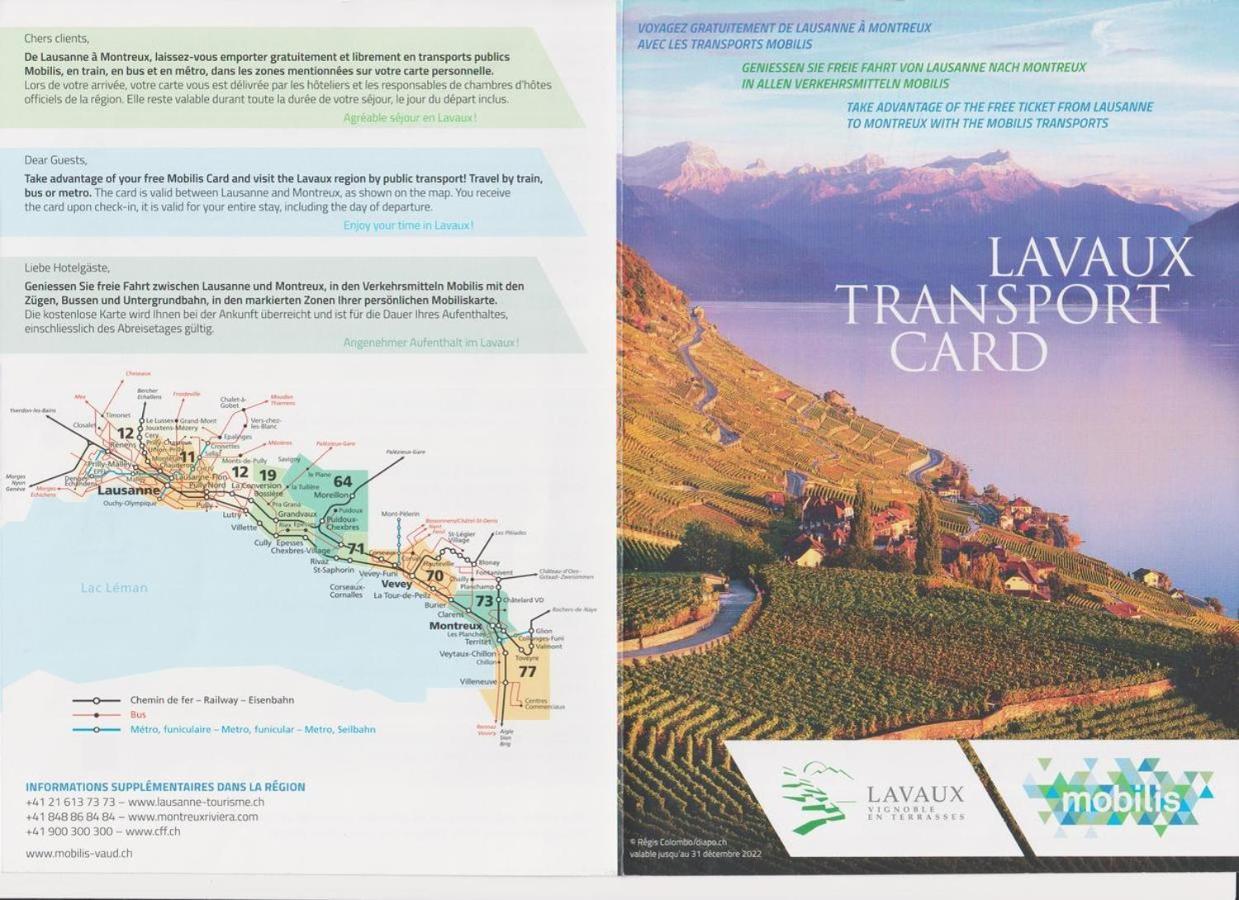 "Les Echalas" Appartement Independant Avec Cuisine En Lavaux Unesco Шебр Екстериор снимка